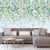 custom-mural-wallpaper-papier-peint-papel-de-parede-wall-decor-ideas-for-wallcovering-Modern-Green-Leaf-Murals-Romantic-Watercolor-Hand-Painted