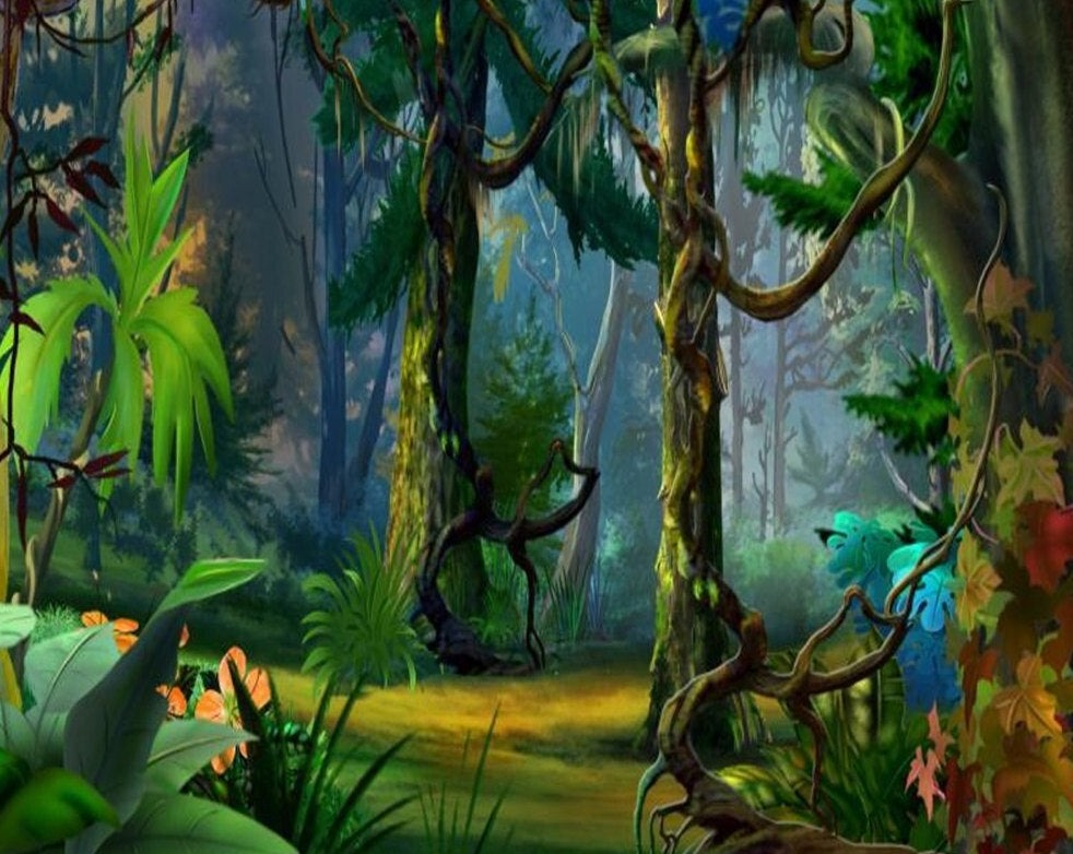 custom-mural-wallpaper-papier-peint-papel-de-parede-wall-decor-ideas-for-bedroom-living-room-dining-room-wallcovering-Dense-Forest-of-Tropical-Rainforest