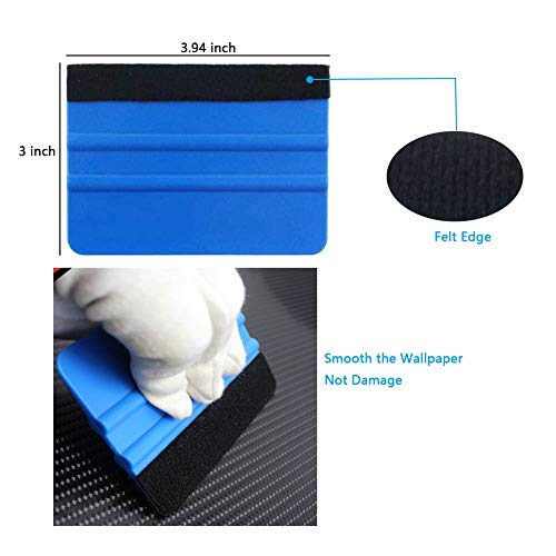 Wrap Squeegee for Vinyl, Big Size Felt Squeegee for Wallpaper