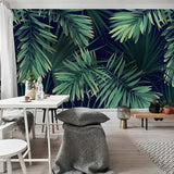 custom-size-wallpaper-mural-tropical-rainforest-palm-leaves-wallcovering-home-design