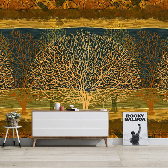 abstract-art-retro-3d-wallpaper-light-luxury-golden-trees-tv-background-wallpaper-for-living-room-bedroom-decoration