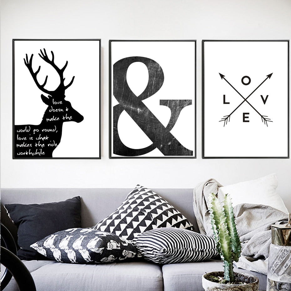 abstract-minimalist-symbol-canvas-painting-black-white-nordic-scandinavian-wall-art-picture-poster-print-living-room-home-decor