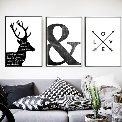abstract-minimalist-symbol-canvas-painting-black-white-nordic-scandinavian-wall-art-picture-poster-print-living-room-home-decor