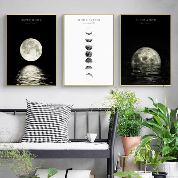 amazing-moon-phases-canvas-painting-landscape-nordic-black-white-poster-print-wall-art-picture-for-living-room-home-office-decor