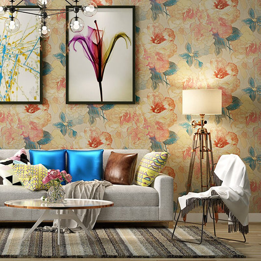 american-country-pink-big-flower-wallpaper-ink-painting-bedroom-tv-background-wall-non-woven-wallpaper-wall-papers-home-decor-papier-peint