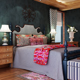 retro-nostalgic-wallpaper-solid-color-american-country-wallcovering