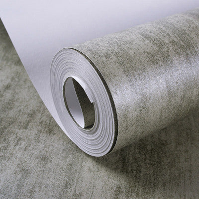 Retro Plain Solid Color Wallpaper-Grey (5.3 ㎡)