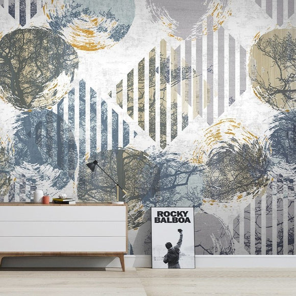 custom-mural-wallpaper-papier-peint-papel-de-parede-wall-decor-ideas-for-bedroom-living-room-dining-room-wallcovering-modern-minimalist-geometric-abstract-handpainted-TV-background-wall
