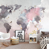 custom-mural-wallpaper-papier-peint-papel-de-parede-wall-decor-ideas-for-bedroom-living-room-dining-room-wallcovering-colorful-world-map