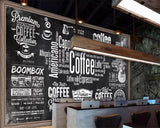 custom-wallpaper-european-chalkboard-newspaper-cafe-retro-tooling-background-wall-black-white-letters-theme-wallpapers-papier-peint