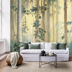 custom-wallpaper-mural-hand-painted-forest-flower-oil-painting-living-room-bedside-table-background-wall-3d-wallpaper-papier-peint