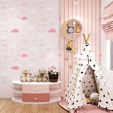 childrens-room-bedroom-wallpaper-boy-princess-room-cartoon-lovely-pink-blue-non-woven-blue-sky-white-cloud-rain-wallpaper-roll-papier-peint