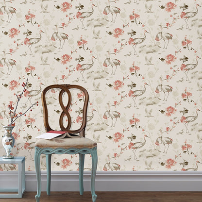 chinese-rustic-birds-flowers-wall-papers-home-decor-crowned-crane-wallpaper-roll-for-living-room-walls-papel-mural-papier-peint