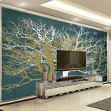 custom-mural-wallpaper-papier-peint-papel-de-parede-wall-decor-ideas-for-bedroom-living-room-dining-room-wallcovering-Retro-Minimalist-Hand-Drawn-Big-Tree