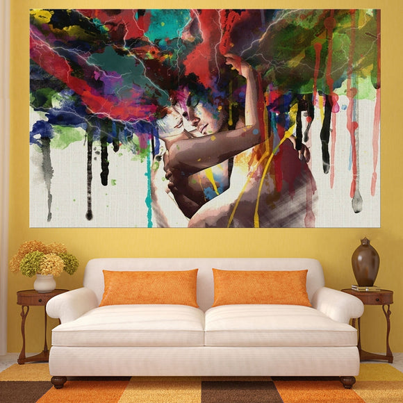 wall-art-wall-decor-canvas-print-living-room-graffiti-lovers-couple