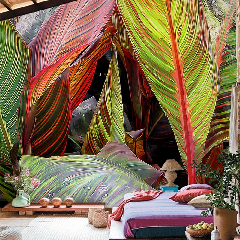 custom-3d-large-mural-bedroom-living-room-sofa-tv-wallpaper-hand-painted-tropical-rainforest-banana-leaf-non-woven-photo-mural