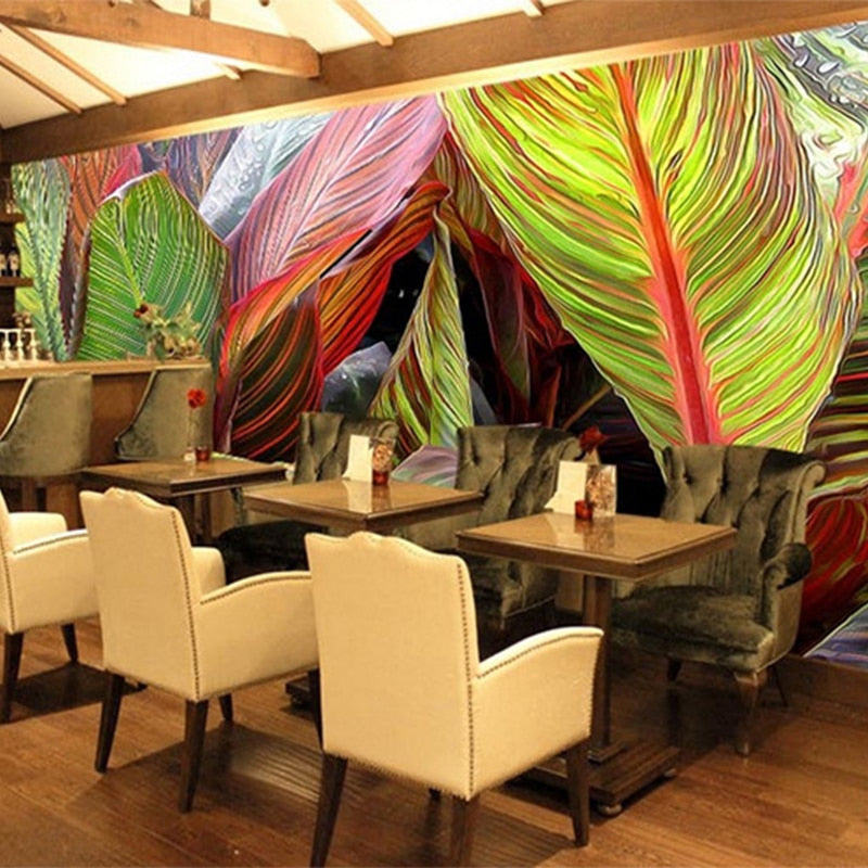 custom-3d-large-mural-bedroom-living-room-sofa-tv-wallpaper-hand-painted-tropical-rainforest-banana-leaf-non-woven-photo-mural