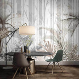 custom-mural-wallpaper-papier-peint-papel-de-parede-wall-decor-ideas-for-bedroom-living-room-dining-room-wallcovering-Hand-Painted-Forest-Tree-Plant-Palm-Leaves-Large-Wall-Painting