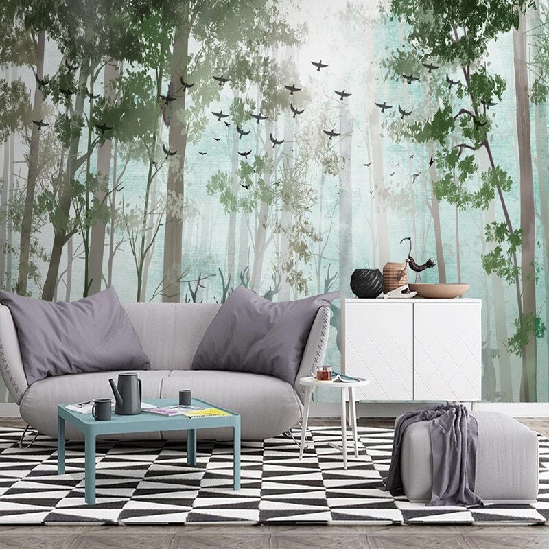 custom-3d-mural-wallpaper-modern-forest-elk-living-room-tv-sofa-background-wall-painting-nordic-style-home-decor-papel-de-parede-papier-peint