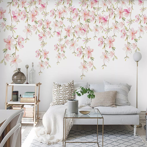 Flower outlet wall wallpaper