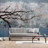custom-mural-wallpaper-papier-peint-papel-de-parede-wall-decor-ideas-for-bedroom-living-room-dining-room-wallcovering-Modern-Hand-Painted-Pastoral-Oil-Painting-Plum-Blossom-Flower-Branches