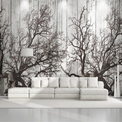 custom-mural-wallpaper-papier-peint-papel-de-parede-wall-decor-ideas-for-bedroom-living-room-dining-room-wallcovering-3D-Retro-Nostalgic-Black-And-White-Woods-Forest