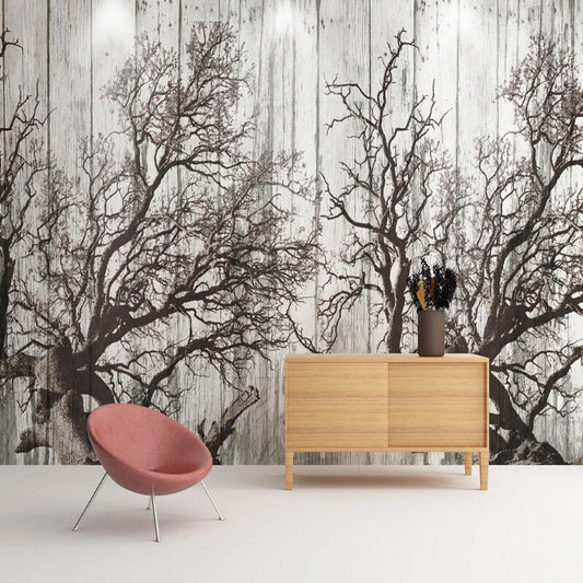 custom-mural-wallpaper-papier-peint-papel-de-parede-wall-decor-ideas-for-bedroom-living-room-dining-room-wallcovering-3D-Retro-Nostalgic-Black-And-White-Woods-Forest