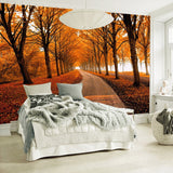 custom-mural-wallpaper-papier-peint-papel-de-parede-wall-decor-ideas-for-bedroom-living-room-dining-room-wallcovering-Nature-Landscape-Autumn-Maple-Woods-3D-Stereo-Spatial-Expansion-Restaurant