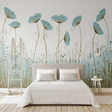 custom-mural-wallpaper-papier-peint-papel-de-parede-wall-decor-ideas-for-bedroom-living-room-dining-room-wallcovering-Beautiful-Green-Flowers