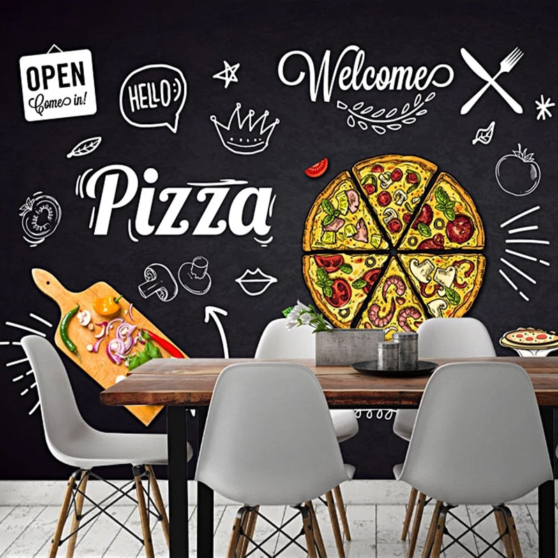 custom-mural-wallpaper-papier-peint-papel-de-parede-wall-decor-ideas-wallcovering-Black-Hand-Painted-Pizza-Shop-Restaurant-Dining-Room-Decor-Waterproof-Self-adhesive