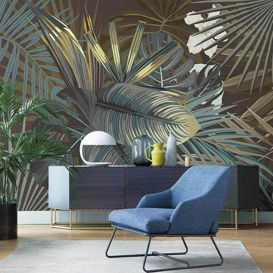 custom-mural-wallpaper-papier-peint-papel-de-parede-wall-decor-ideas-for-bedroom-living-room-dining-room-wallcovering-tropical-Plant-Banana-Leaf-vintage
