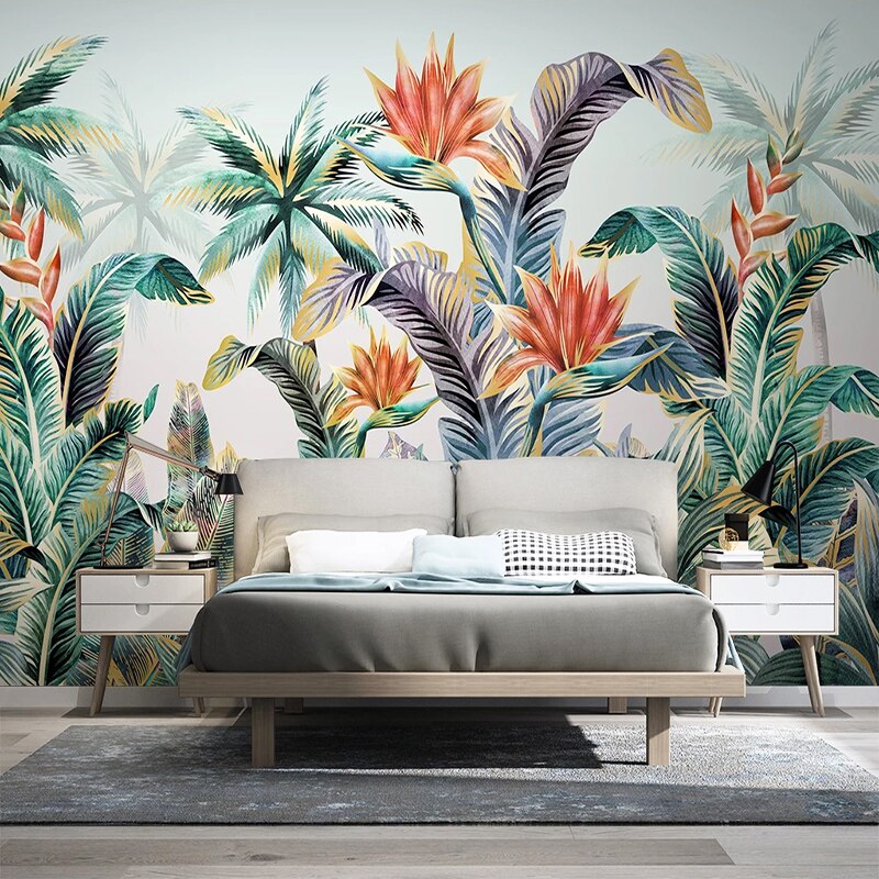 custom-mural-wallpaper-3d-living-room-bedroom-home-decor-wall-painting-papel-de-parede-papier-peint-nordic-tropical-plant-leaves