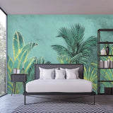 custom-mural-wallpaper-papier-peint-papel-de-parede-wall-decor-ideas-for-bedroom-living-room-dining-room-wallcovering-tropical-Plant-Coconut-Tree-Golden-Banana-Leaf