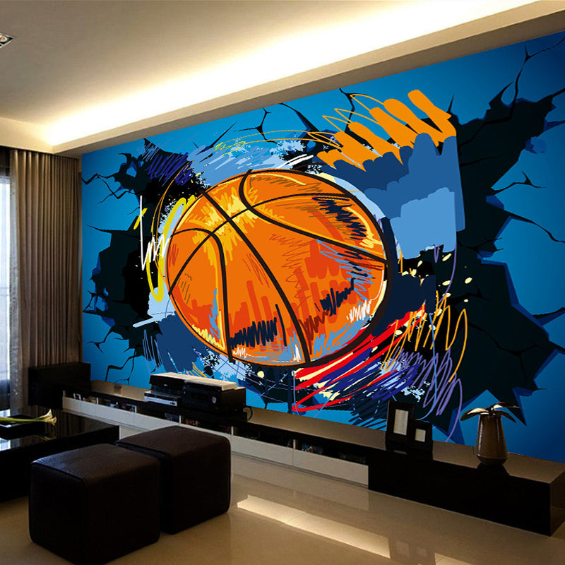 custom-3d-photo-wallpaper-modern-simple-basketball-broken-wall-poster-graffiti-art-wall-painting-non-woven-mural-wallpaper-roll
