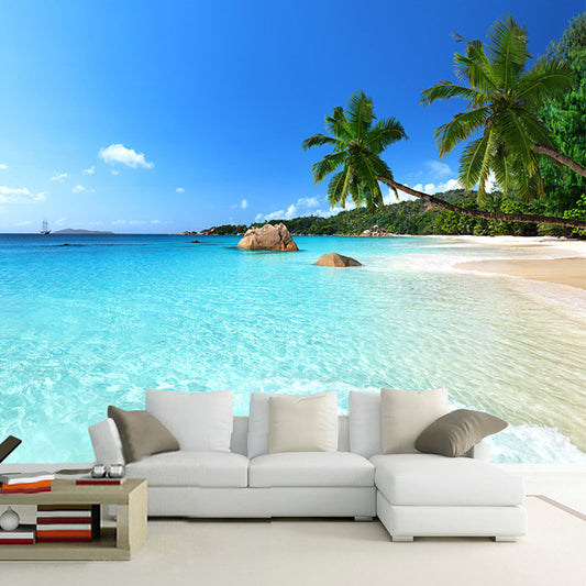 custom-wall-mural-wallcovering-nature-landscape-wallpaper-sea-view-blue-sky