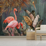 custom-3d-photo-wallpaper-tropical-plant-forest-banana-leaf-flamingo-mural-wallpapers-living-room-bedroom-background-home-decor-papier-peint