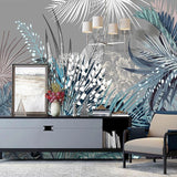 custom-3d-wall-mural-nordic-ins-hand-painted-retro-tropical-plant-palm-leaf-southeast-asian-indoor-background-wall-paper-fresco-papier-peint