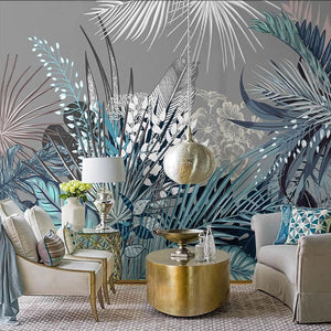 custom-3d-wall-mural-nordic-ins-hand-painted-retro-tropical-plant-palm-leaf-southeast-asian-indoor-background-wall-paper-fresco-papier-peint