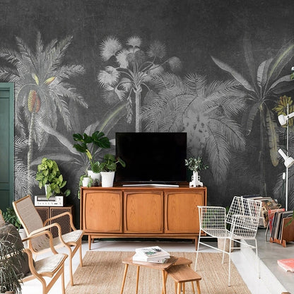 custom-3d-wall-mural-nordic-style-hand-painted-tropical-plant-forest-wallpaper-nostalgic-living-room-tv-background-wall-papers-papier-peint