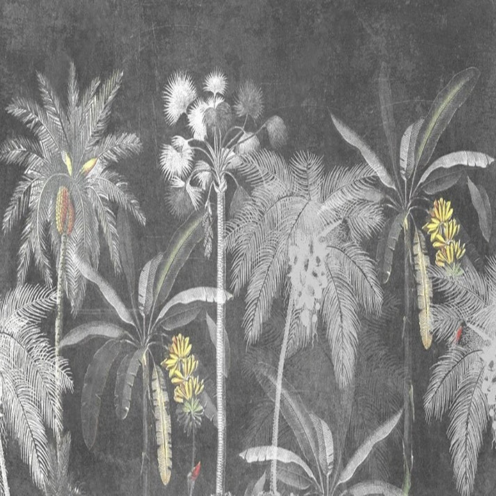 Custom Wallpaper Mural Nordic Style Tropical Plant Forest | BVM Home