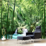 custom-wall-mural-wallcovering-nature-landscape-wallpaper-sunshine-forest-bamboo