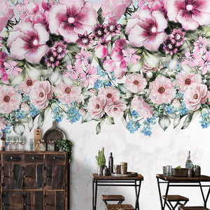 custom-mural-wallpaper-papier-peint-papel-de-parede-wall-decor-ideas-for-bedroom-living-room-dining-room-wallcovering-Modern-Oil-Painting-Pastoral-Flowers