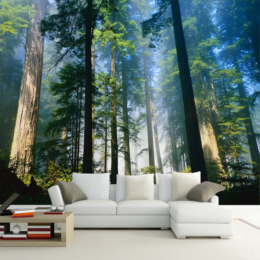 custom-3d-wall-murals-wallpaper-nature-fog-towering-trees-forest-sunshine-photo-wallpaper-living-room-mural-papel-de-parede-3d