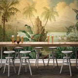 custom-3d-wallpaper-art-wall-mural-european-style-retro-landscape-oil-painting-tropical-rainforest-banana-coconut-tree-wallpaper
