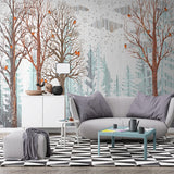 custom-3d-wallpaper-for-walls-nordic-forest-tree-birds-wood-board-modern-mural-restaurant-living-room-bedroom-photo-background-papier-peint