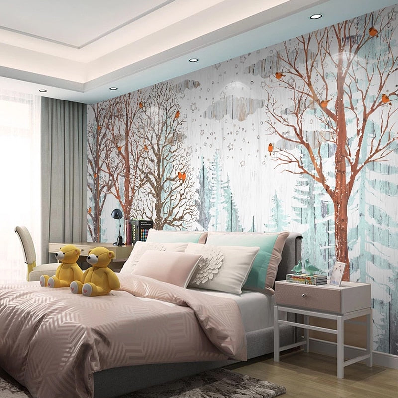 custom-3d-wallpaper-for-walls-nordic-forest-tree-birds-wood-board-modern-mural-restaurant-living-room-bedroom-photo-background-papier-peint