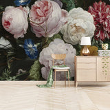 custom-mural-wallpaper-papier-peint-papel-de-parede-wall-decor-ideas-for-bedroom-living-room-dining-room-wallcovering-European-Style-Retro-Nostalgic-Floral-Flowers