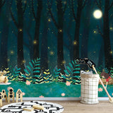 custom-3d-wallpaper-hand-painted-cartoon-forest-firefly-photo-mural-childrens-bedroom-background-wall-painting-papel-de-parede-papier-peint