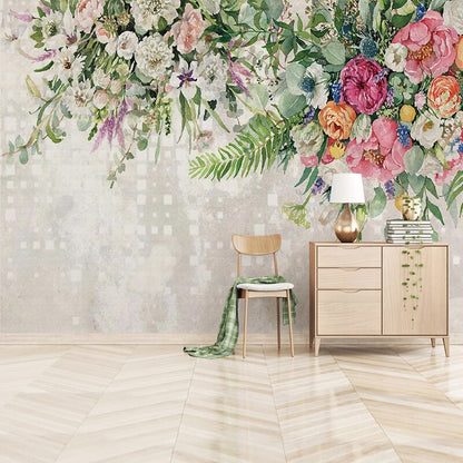 custom-3d-wallpaper-hand-painted-flowers-pastoral-style-mural-living-room-bedroom-romantic-decor-wall-painting-papel-de-parede-papier-peint