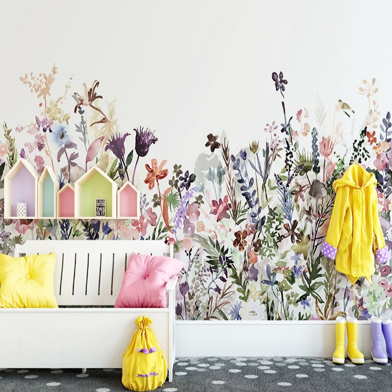 custom-3d-wallpaper-modern-simple-hand-painted-flowers-murals-living-room-tv-sofa-bedroom-nordic-style-home-decor-wall-stickers-papier-peint